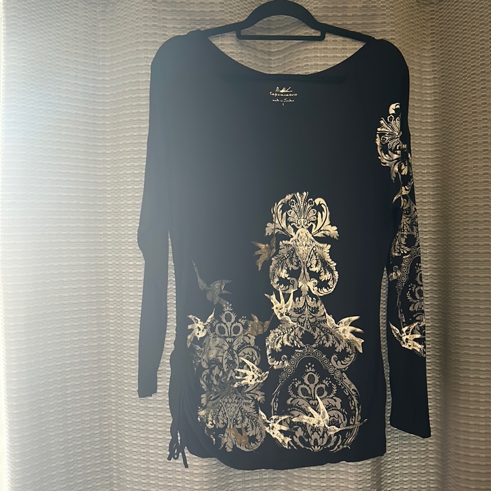 Tape Measure Long Sleeve Top